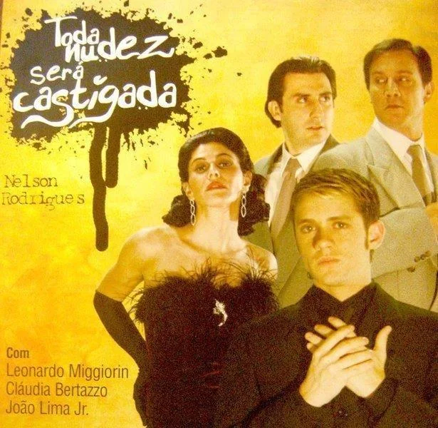 Cartaz de peça teatral com preparação vocal de Wilson Gava