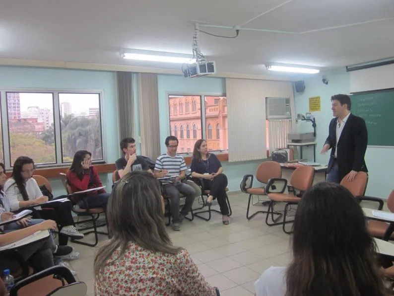 Wilson Gava em palestra para curso de graduação